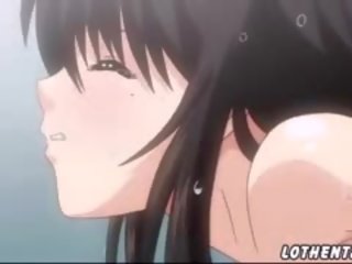 Anime seksi sisään the kylpyhuone kanssa ystävä