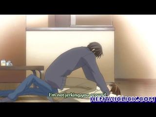 Anime homossexual homem tendo quente beijo e sexo ação
