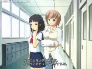 Hentai süße im schule uniform masturbieren muschi