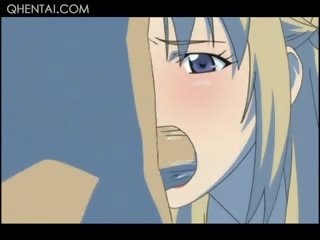 Bonded Hentai Blonde Doll Gets Mouth And Cunt Fucked Hard