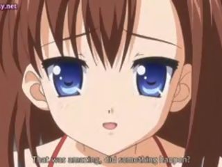 Tenåring anime minx med runde pupper blir skrudd