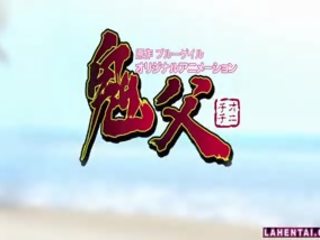 Rubia hentai chica consigue follada en la playa