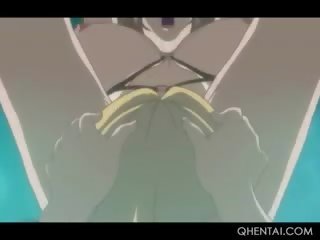 Bekötött fel dögös hentai szolga szar -ban a segg -val egy strapon