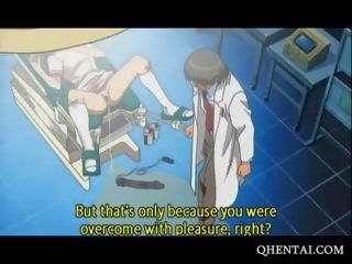 Hentai enfermeira fodido com maciço dildo