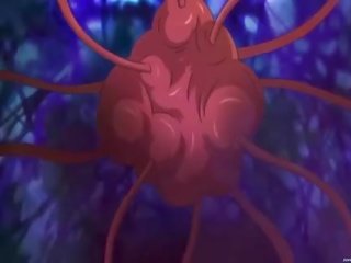 Pinkhead murid wedok rammed by njijiki tentacles