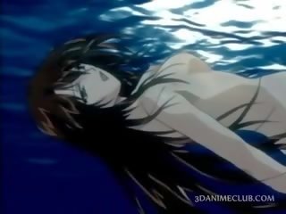 Faraj jari anime seks hamba slurps panas muncrat