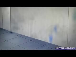 Rondborstig hentai betrapt en groupfucked door bandits in