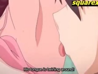 Adoleshent ami merr i madh pidh derdhje jashtë nxehtë anime