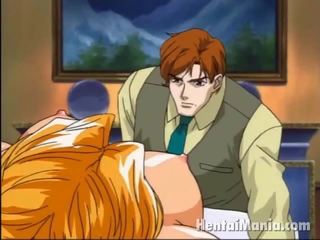 Erotisch blond manga heiße schnitte bekommen verbunden nach oben und genagelt im ein dreier